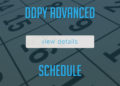 DDPY ADVANCED SCHEDULE