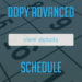 DDPY ADVANCED SCHEDULE