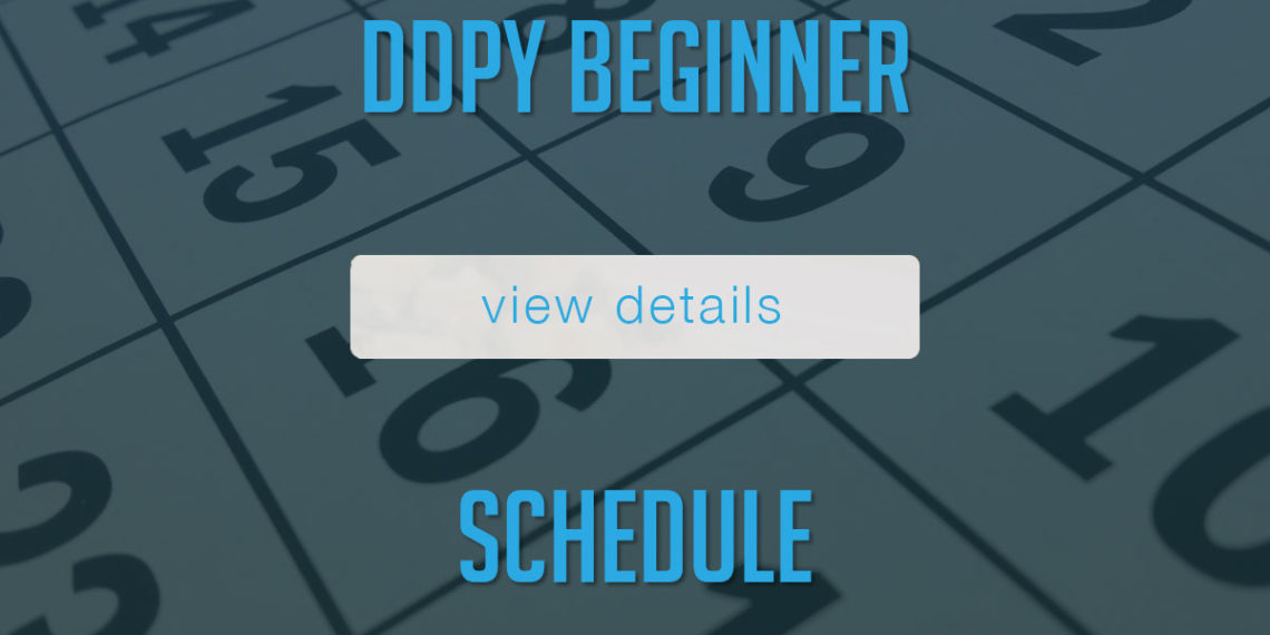 DDPY ADVANCED SCHEDULE