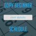 DDPY ADVANCED SCHEDULE